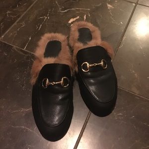 Fur mules